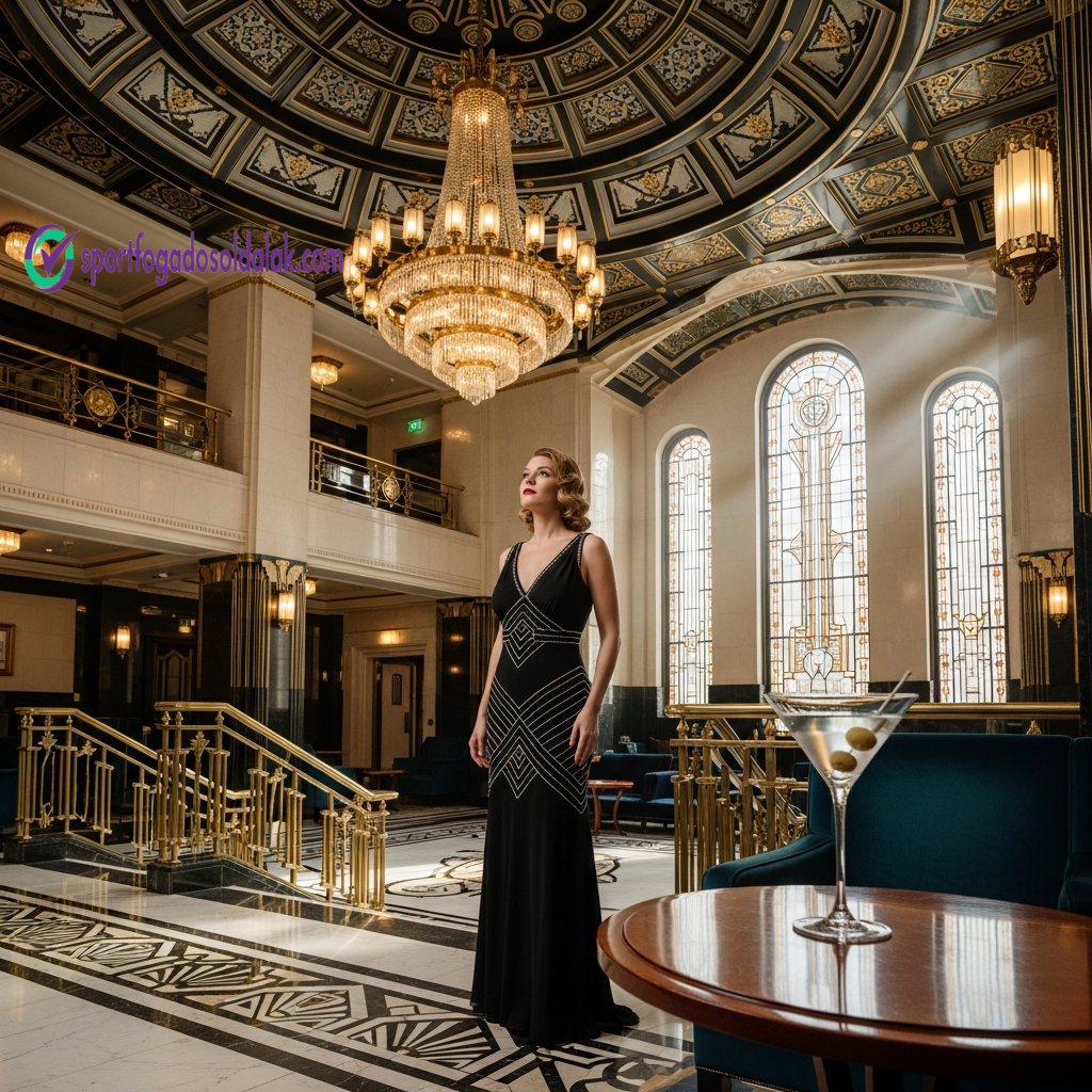 Elegáns Art Deco stílusú előcsarnok, amely a Challenge Cup történelmi hagyományait szimbolizálja.